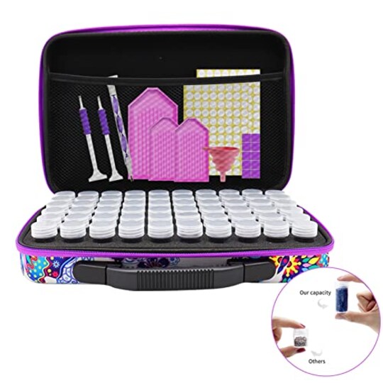 SENENQU Lot de 2 Boite Rangement Diamond Painting de 56 Compartiments, Boîte à Perles Rangement en Plastique, Boite pour Broderie Diamant pour Perles, Bijoux, Boucles d'oreilles SENENQU Lot de 2 Boite Rangement Diamond Painting de 56 Compartiments, Boîte à Perles Rangement en Plastique, Boite pour Broderie Diamant pour Perles, Bijoux, Boucles d'oreilles